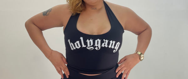 Regata Halter Neck Dupla Face Preto - Holygang
